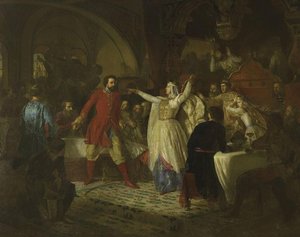 Grand Duchess Sophia Exposing Vassily Kosoy — Nikolai Dmitriev-orenburgsky