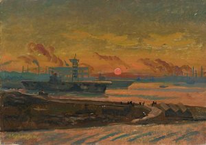 Two Aircraft Carriers — Stephen Bone