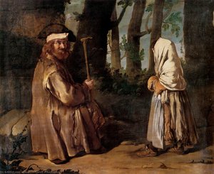 Encounter In The Wood — Giacomo Ceruti (pitocchetto)