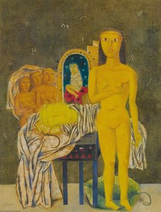 Dormant Head And Guardians — Zhang Xiaogang