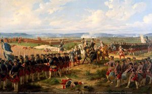 The Battle Of Fontenoy, 1745 The French And The Allies Confronting Each Other — Henri Félix Emmanuel Philippoteaux