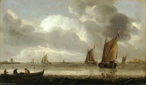 The Silver Seascape — Abraham Hendricksz. Van Beyeren