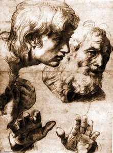 Estudios Para La Transfiguración — Rafael
