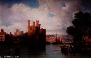 Caernarvon Castle — John Wilson Carmichael