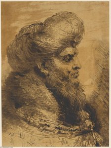 Head Of An Oriental — Giovanni Benedetto Castiglione
