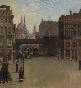 Ludgate Hill, London — Wilhelm Trübner