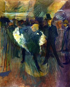 La Goulue Y Boneless Valentin (también Conocida Como En El Moulin De La Galette) — Comte Henri Marie Raymond De Toulouse-lautrec-monfa