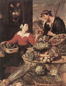 Fruit And Vegetable Stall (detail) — Frans Snyders