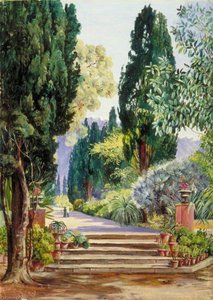 A View Of The Botanic Garden, Teneriffe — Marianne North