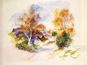Landscape With Trees 1 — Pierre-auguste Renoir