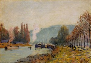 The Seine At Bougival — Alfred Sisley