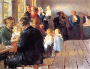 Vaccination (compositional Sketch) — Anna Kirstine Ancher