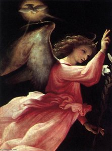 Angel Annunciating — Lorenzo Lotto