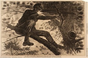 L'esercito Del Potomac – Un Tiratore In Servizio Di Picchetto — Winslow Homer