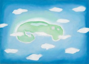 Una Isla Con Nubes — Georgia O'keeffe