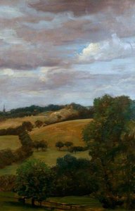 Hilly Landscape — Alphonse Legros