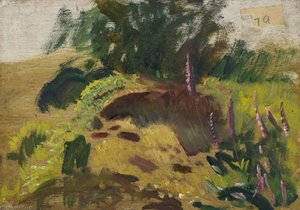 Un Paysage Avec Des Digitales — Sir Alfred James Munnings