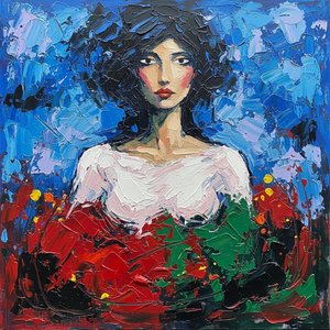 Monolito Di Ombre Cobalto: Uno Studio Singolare Tra Impasto Melanconico E Grazia Cremisi