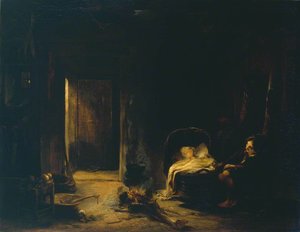 Interior Of A Cottage In The Hebrides — Alexander George Fraser