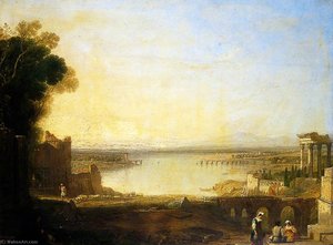 On The Tiber — Sir Augustus Wall Callcott