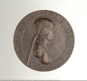 Medal Of Elisabetta Gonzaga\n\nobverse — Adriano De Maestri Florentino