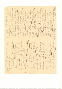 Lettre Avec Enveloppe De Gustav Klimt Au Lac Attersee À Marie Zimmermann À Vienne — Gustave Klimt