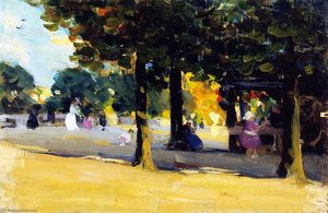 Luxembourg Gardens. Paris — Clarence Alphonse Gagnon