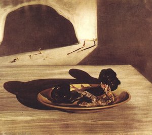 Telefon V Misce Se Třemi Opečenými Sardinami Na Konci Září 1939 — Salvador Dalí
