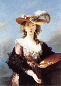 Self Portrait In A Straw Hat — Louise Élisabeth Vigée Le Brun