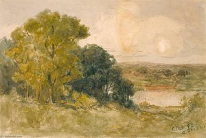On The Seekonk — Edward Mitchell Bannister
