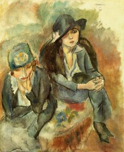 Hermine David And Friend — Julius Mordecai Pincas