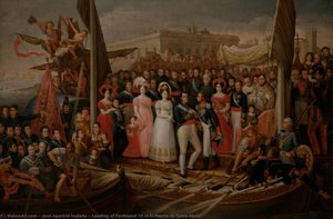 Landing Of Ferdinand Vii In El Puerto De Santa Maria — José Aparicio Inglada