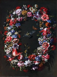 Estoon With Flowers, Birds And A Butterfly — Juan De Arellano