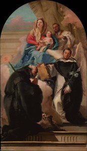 日本語 聖母子と三聖人 English Madonna And Child With Three Saints — Giandomenico Tiepolo