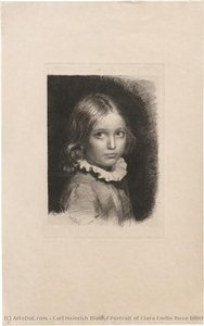 Portrait Of Clara Emilie Rose Bloch — Carl Heinrich Bloch