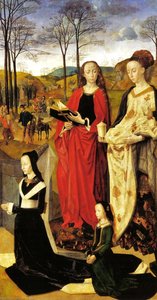 Sts Margaret And Mary Magdalene With Maria Portinari — Hugo Van Der Goes