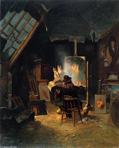 Samuel Marsden Brookes In His Studio — إدوين ديكون