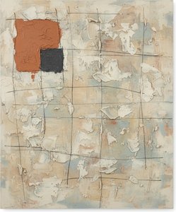 Fragmented Earth: A Monumental Study Of Terracotta Shadows And Sculptural Impasto Grids — Laurent Vionnet