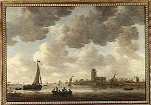 Vue De Dordrecht En Aval De La Grote Kerk — Jan Josephszoon Van Goyen