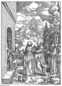 Vie De La Vierge : 8. La Visite — Albrecht Dürer