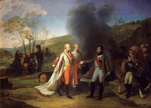 Entrevue De Napoleon 1er Et De Francois Ii Apres La Bataille D'austerlitz.4 Decembre 1805 — Antoine-jean Gros (baron Gros)