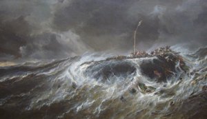 Naufrage Du Trois Mats Emily En 1823 (wreck Of The Emily In 1823) — Louis Gabriel Eugène Isabey