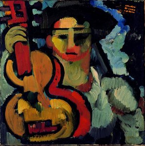 Painting - Cavaquinho Guitar — Amadeo De Souza-cardoso