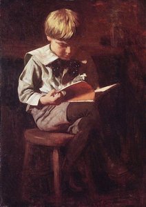 Boy Reading - Ned Anshutz — Thomas Pollock Anshutz