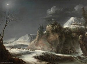 Winter Scene In The Italian Alps — Francesco Mochi