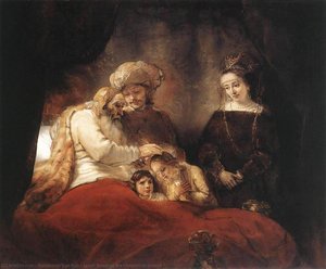 Jacob Blessing The Sons Of Joseph — Rembrandt Van Rijn