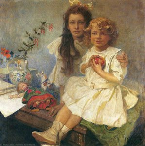 Jaroslava And Jiri — Alphonse Mucha