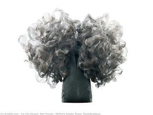 Refinery Smoke, Dress, Shoulderpieces — Iris Van Herpen, Neri Oxman