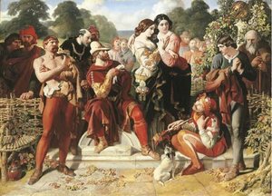 The Wrestling Scene In 'as You Like It' — Daniel Maclise
