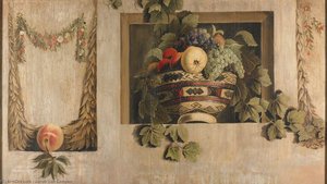 Still Life With A Basket Of Fruit In A Niche — Jacob Van Campen